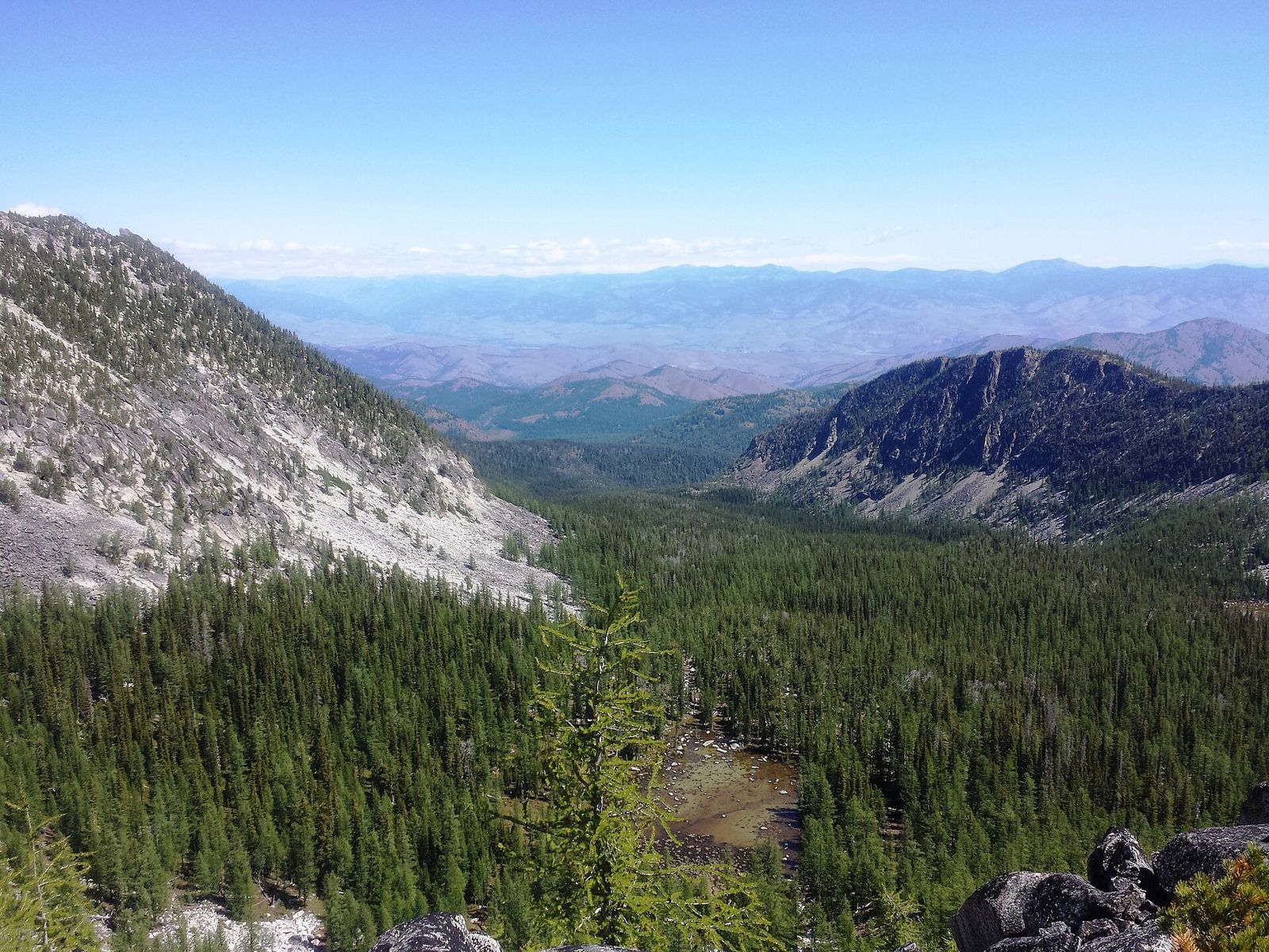 Forested ridges of the Methow Valley